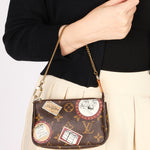 Louis Vuitton Monogram Patch Mini Chain Pochette