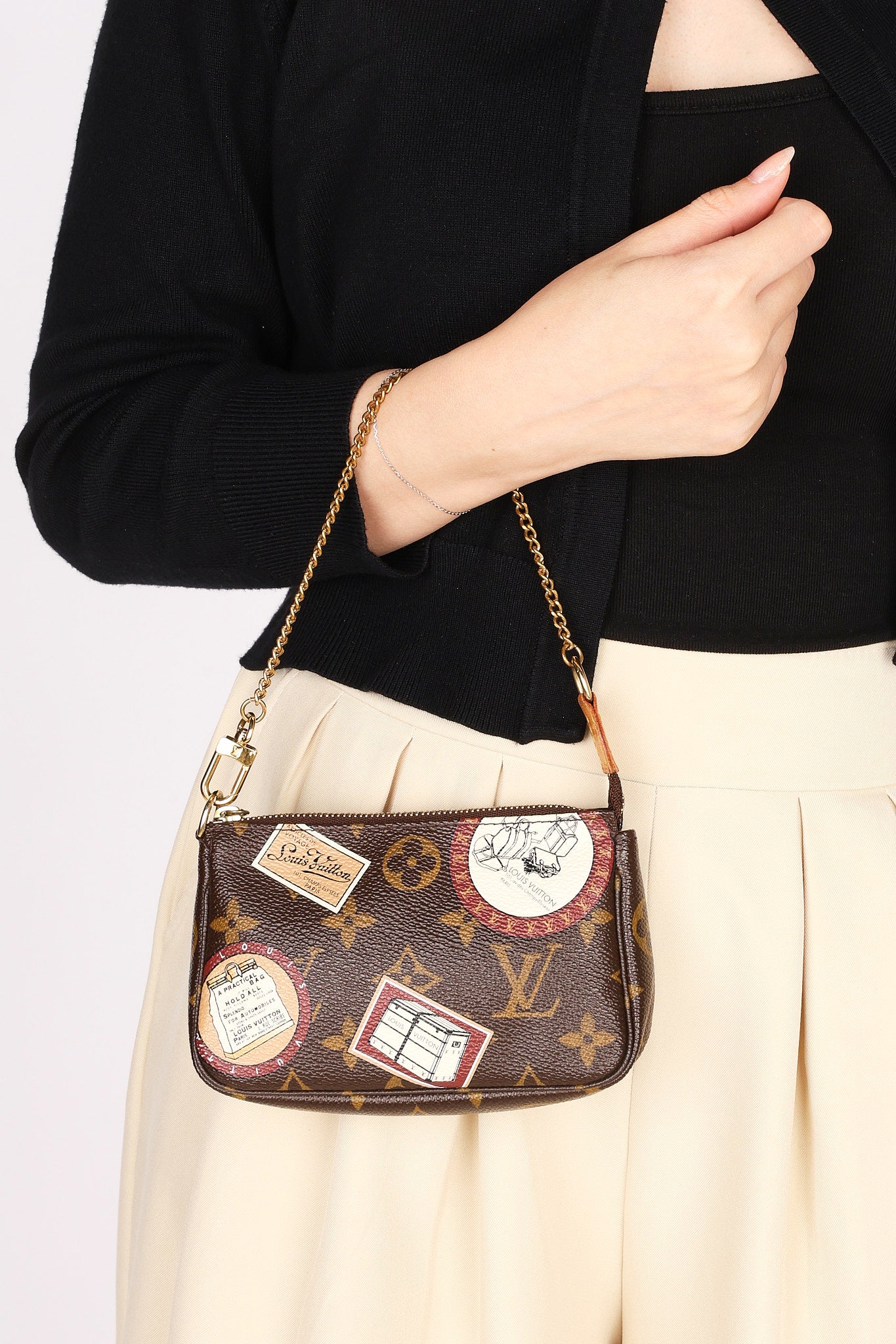 Louis Vuitton Monogram Patch Mini Chain Pochette