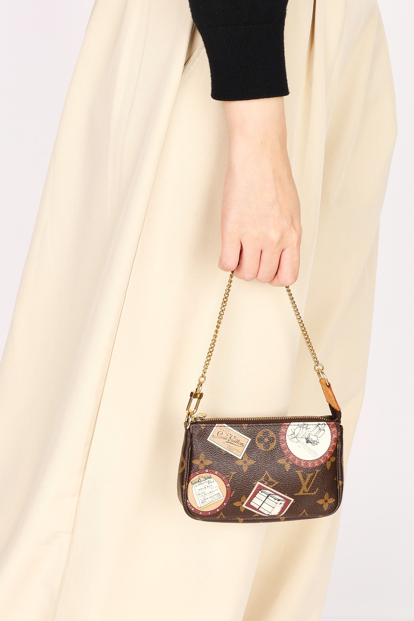 Louis Vuitton Monogram Patch Mini Chain Pochette