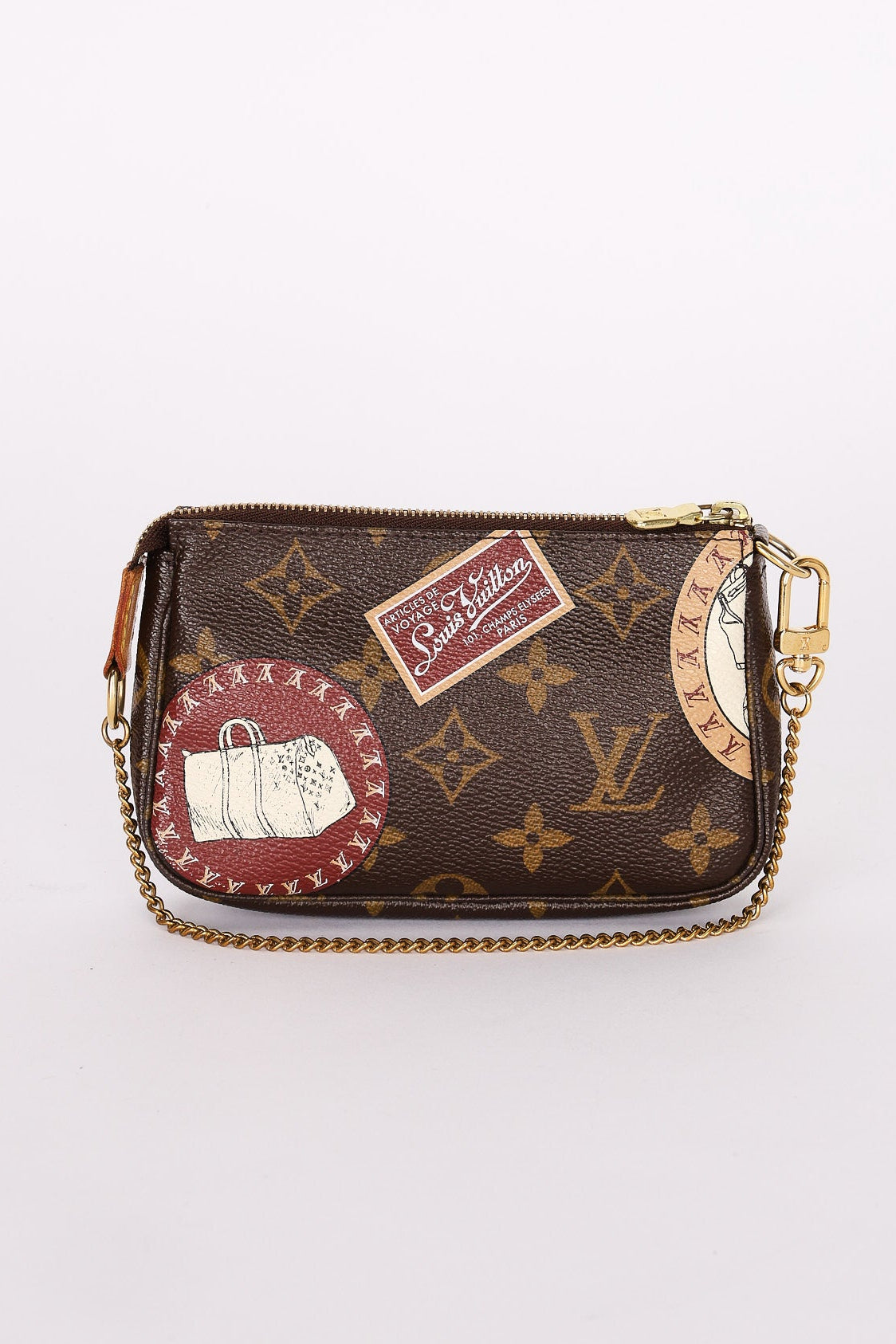 Louis Vuitton Monogram Patch Mini Chain Pochette