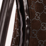 Gucci Monogram Suede Shoulder Bag