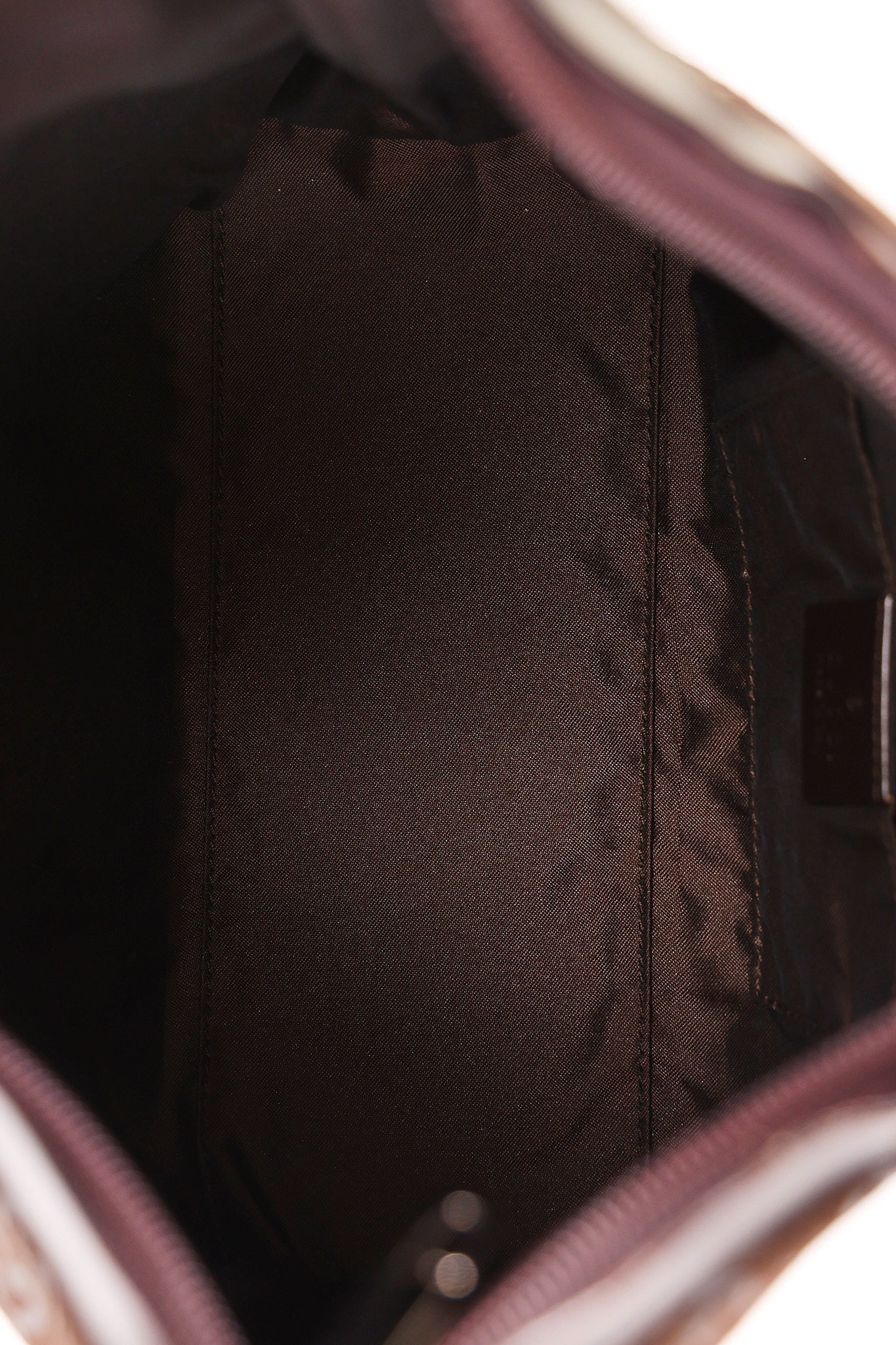 Gucci Monogram Suede Shoulder Bag