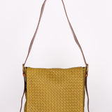 Bottega Veneta Intrecciato Messenger Bag Green