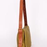Bottega Veneta Intrecciato Messenger Bag Green