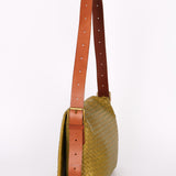 Bottega Veneta Intrecciato Messenger Bag Green