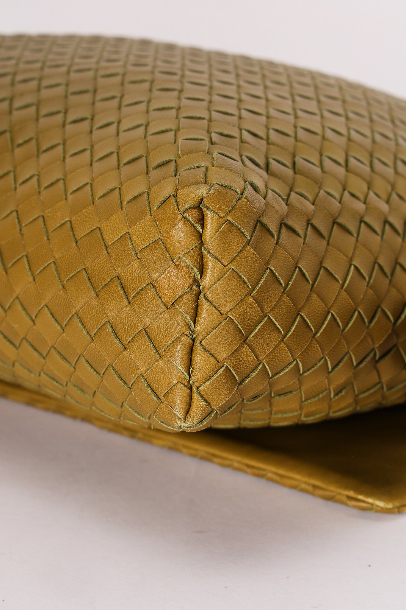Bottega Veneta Intrecciato Messenger Bag Green