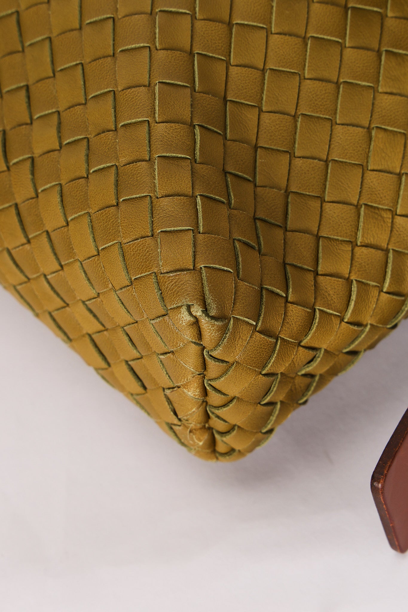 Bottega Veneta Intrecciato Messenger Bag Green