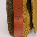 Bottega Veneta Intrecciato Messenger Bag Green
