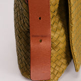 Bottega Veneta Intrecciato Messenger Bag Green