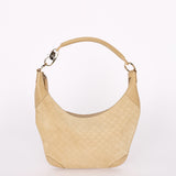 Gucci G Monogram Suede Shoulder Bag