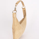 Gucci G Monogram Suede Shoulder Bag