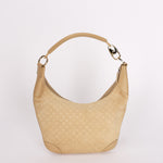 Gucci G Monogram Suede Shoulder Bag