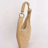 Gucci G Monogram Suede Shoulder Bag