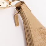 Gucci G Monogram Suede Shoulder Bag