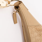 Gucci G Monogram Suede Shoulder Bag