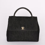 Chanel Denim Kelly Top Handle Bag 24K GP