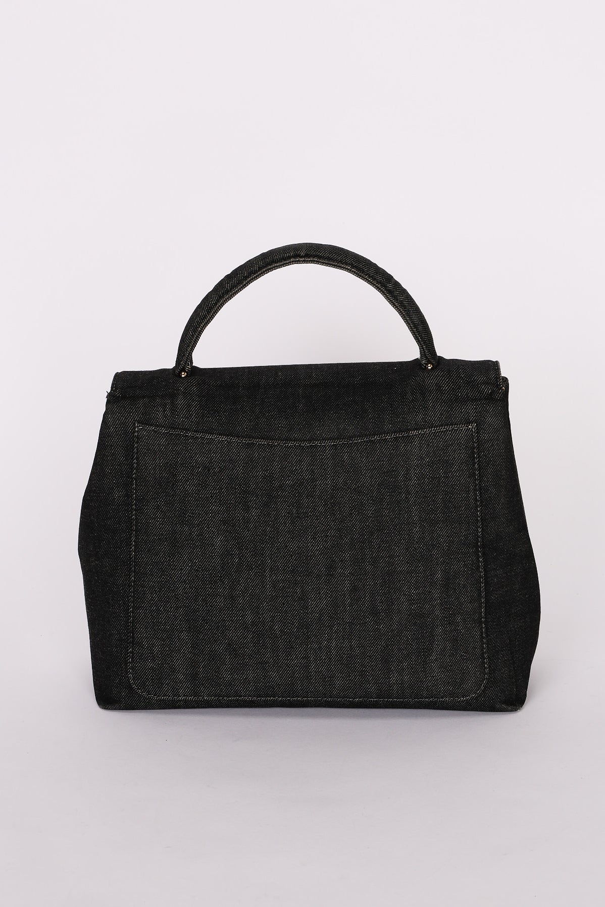 Chanel Denim Kelly Top Handle Bag 24K GP