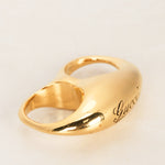 Gucci Duo Signet Script Statement Ring, Sizes 7 and 8