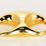 Gucci Duo Signet Script Statement Ring, Sizes 7 and 8