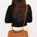 Chanel In the Mix Messenger Bag Tan Lambskin 2008 RHW