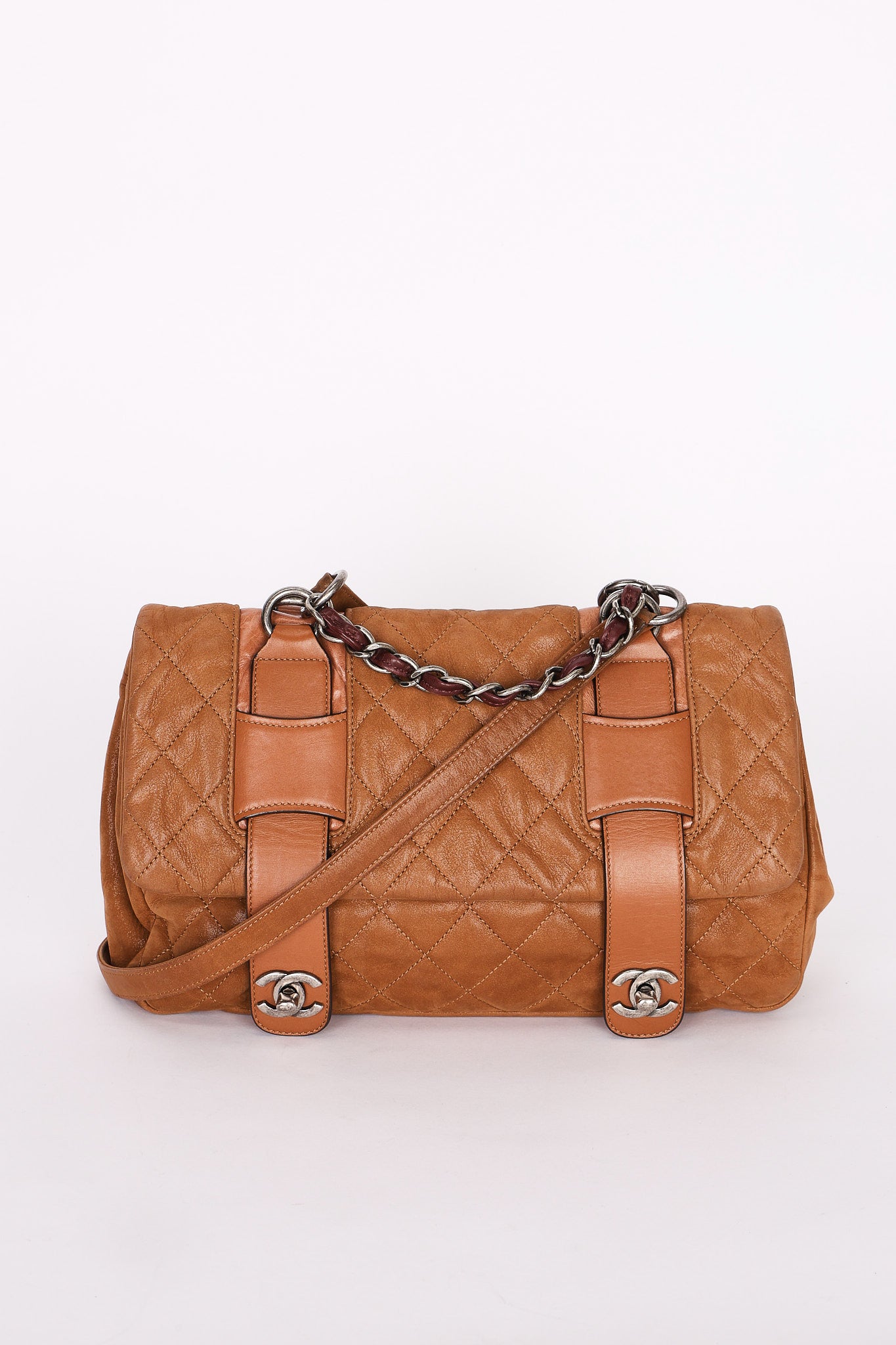 Chanel In the Mix Messenger Bag Tan Lambskin 2008 RHW