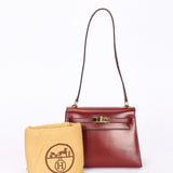 Hermès Mini Kelly Bordeaux Box 1984 GHW