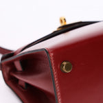 Hermès Mini Kelly Bordeaux Box 1984 GHW