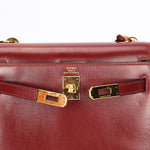 Hermès Mini Kelly Bordeaux Box 1984 GHW
