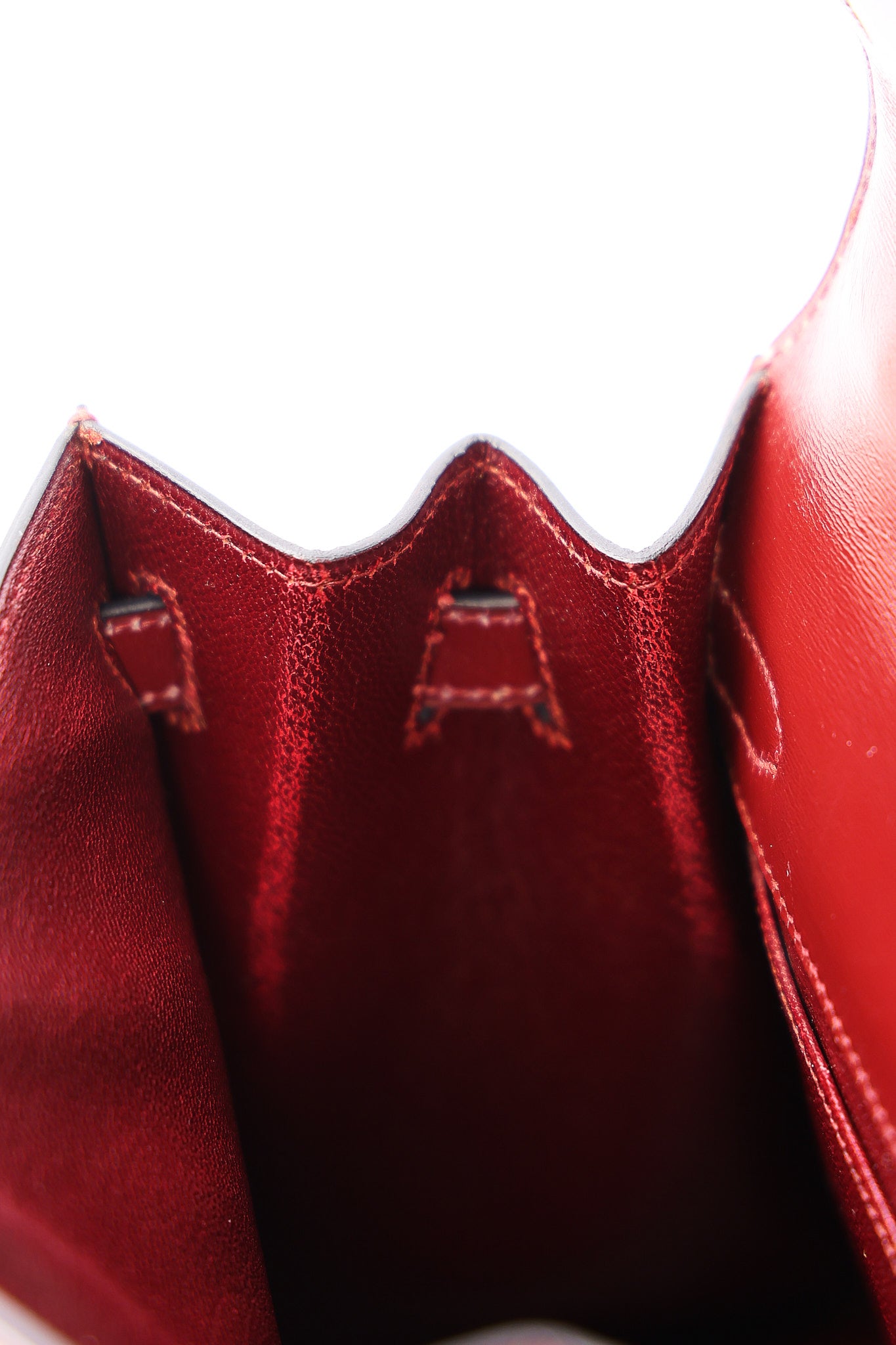 Hermès Mini Kelly Bordeaux Box 1984 GHW