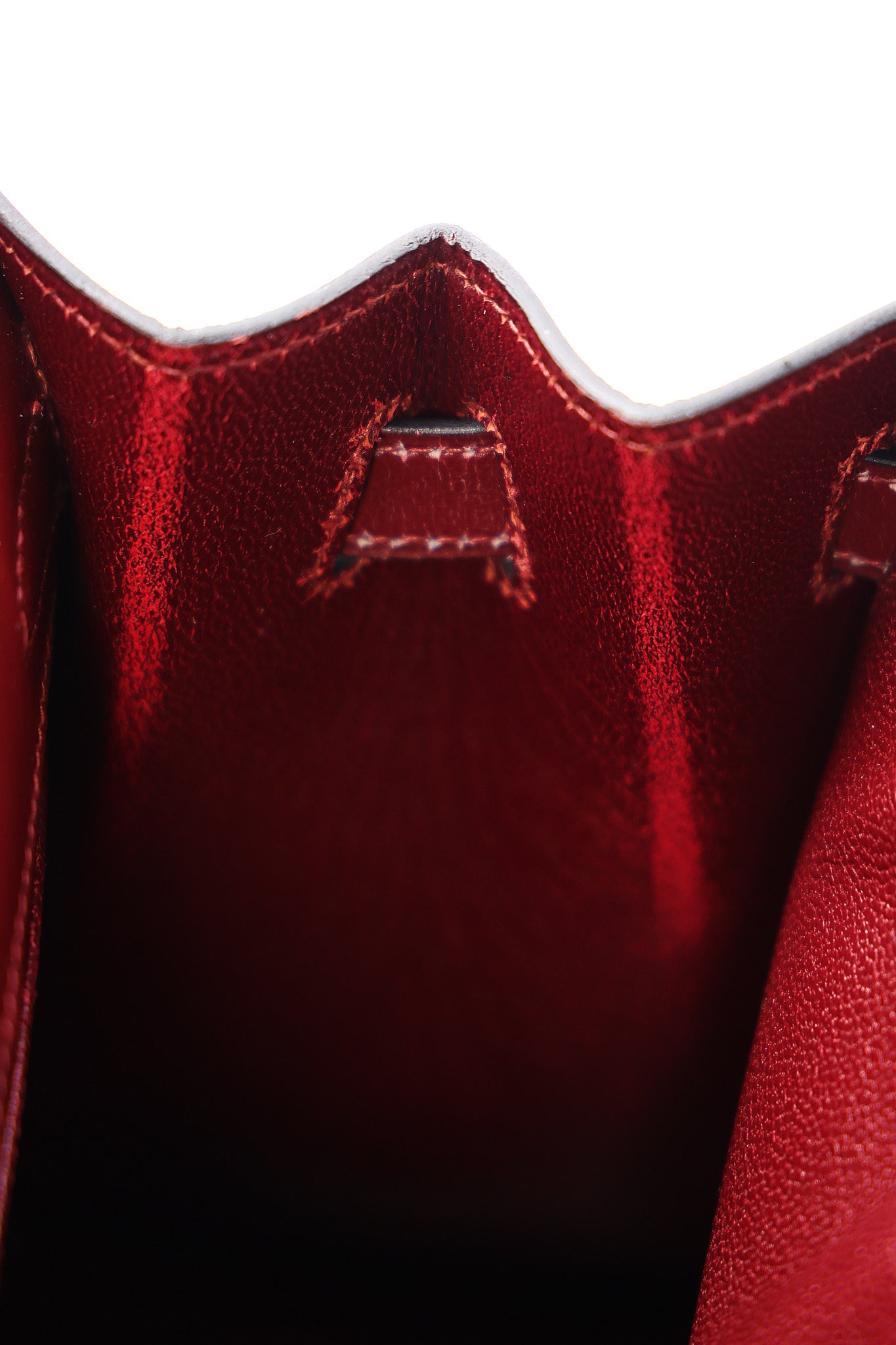 Hermès Mini Kelly Bordeaux Box 1984 GHW