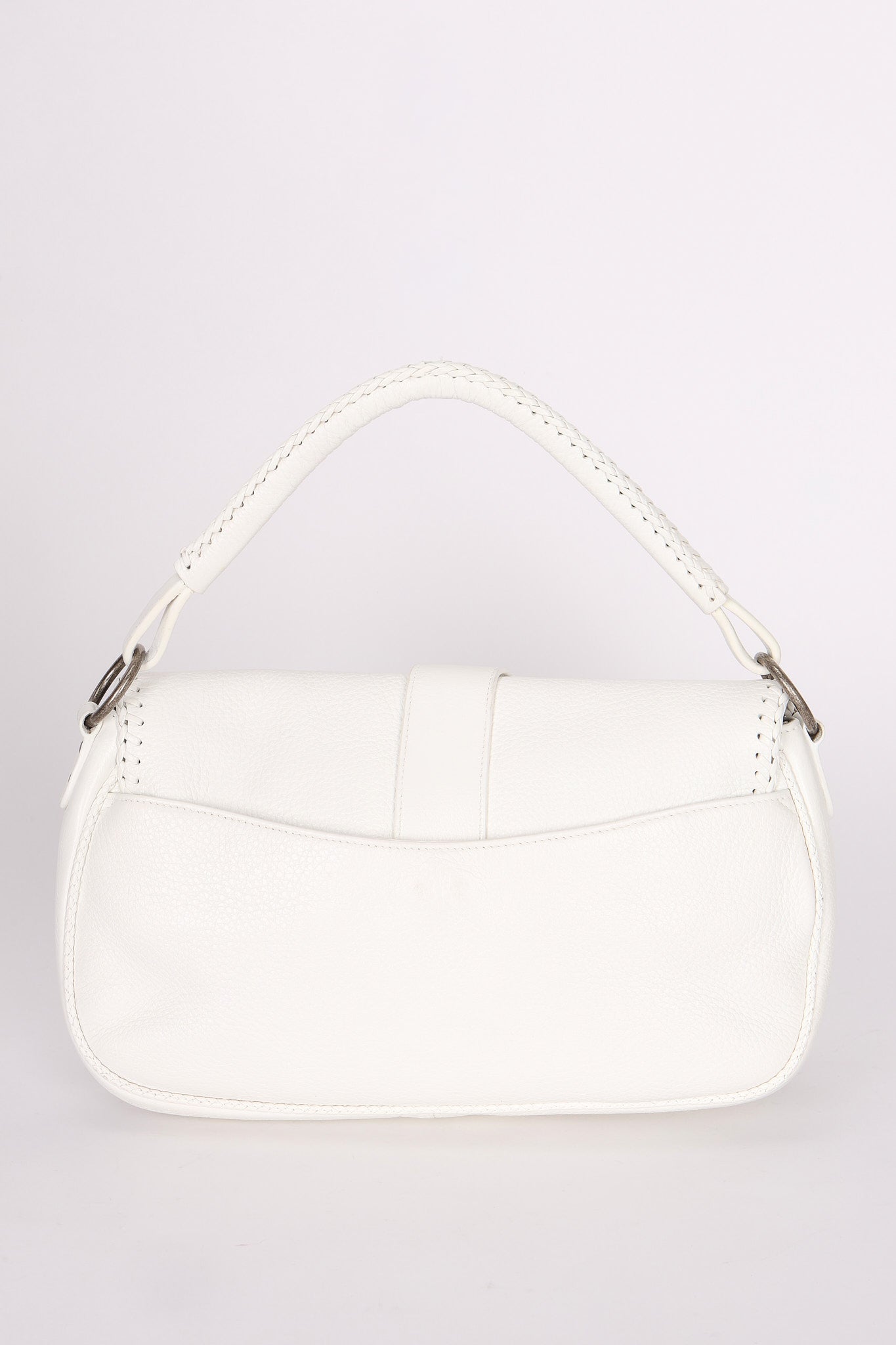 Christian Dior Whipstitch Gaucho Saddle Shoulder Bag