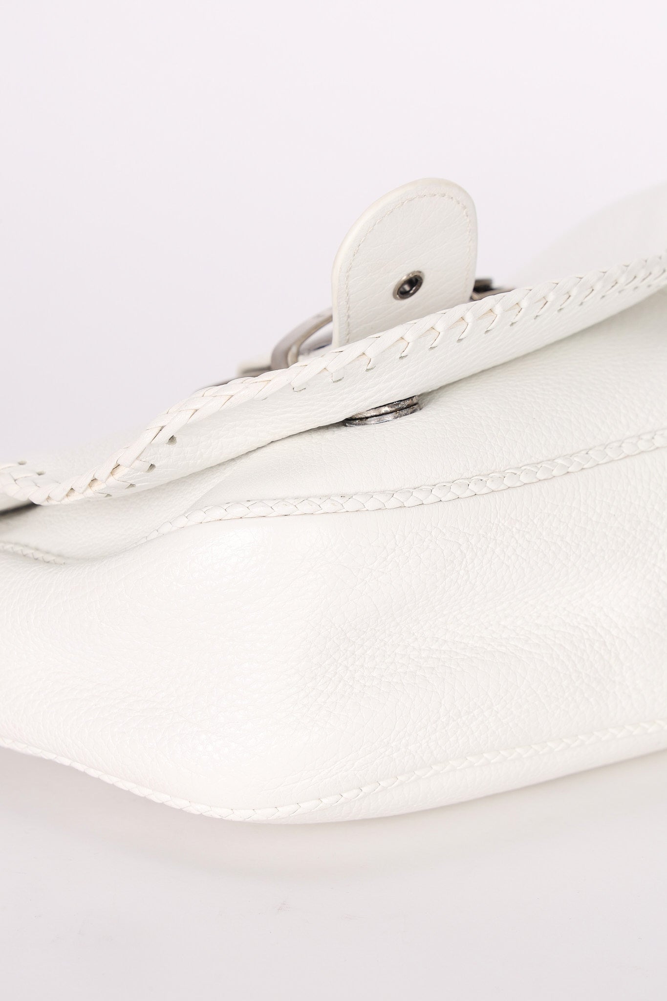 Christian Dior Whipstitch Gaucho Saddle Shoulder Bag