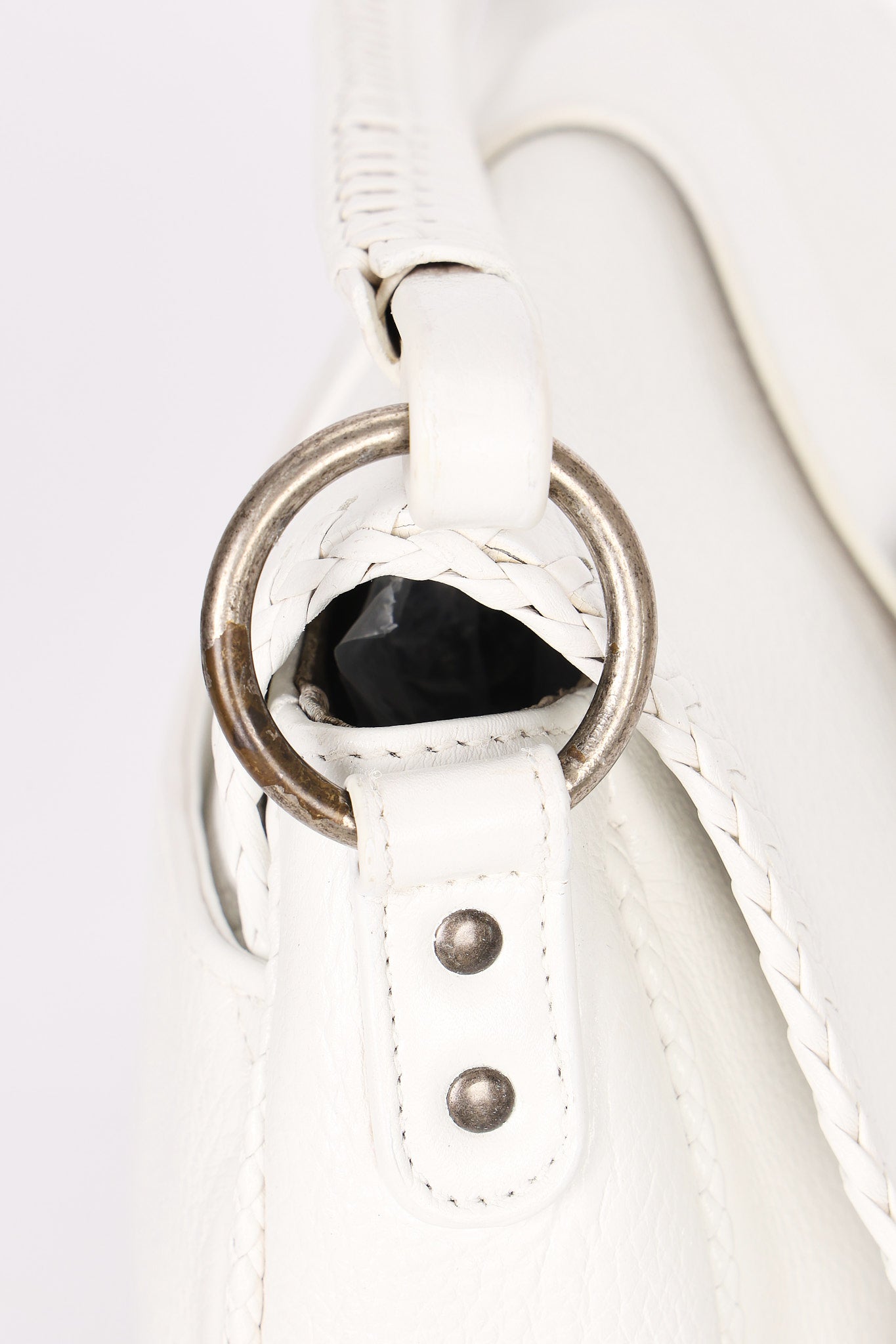 Christian Dior Whipstitch Gaucho Saddle Shoulder Bag