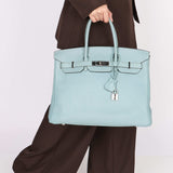 Hermès Birkin 35 Ciel Togo 2012 PHW