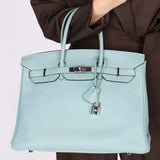 Hermès Birkin 35 Ciel Togo 2012 PHW