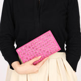 Bottega Veneta Intrecciato Python Long Wallet