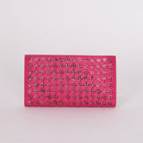 Bottega Veneta Intrecciato Python Long Wallet
