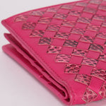 Bottega Veneta Intrecciato Python Long Wallet