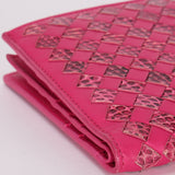 Bottega Veneta Intrecciato Python Long Wallet