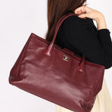Chanel Medium Cerf Executive Tote Bordeaux Caviar SHW