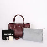 Chanel Medium Cerf Executive Tote Bordeaux Caviar SHW