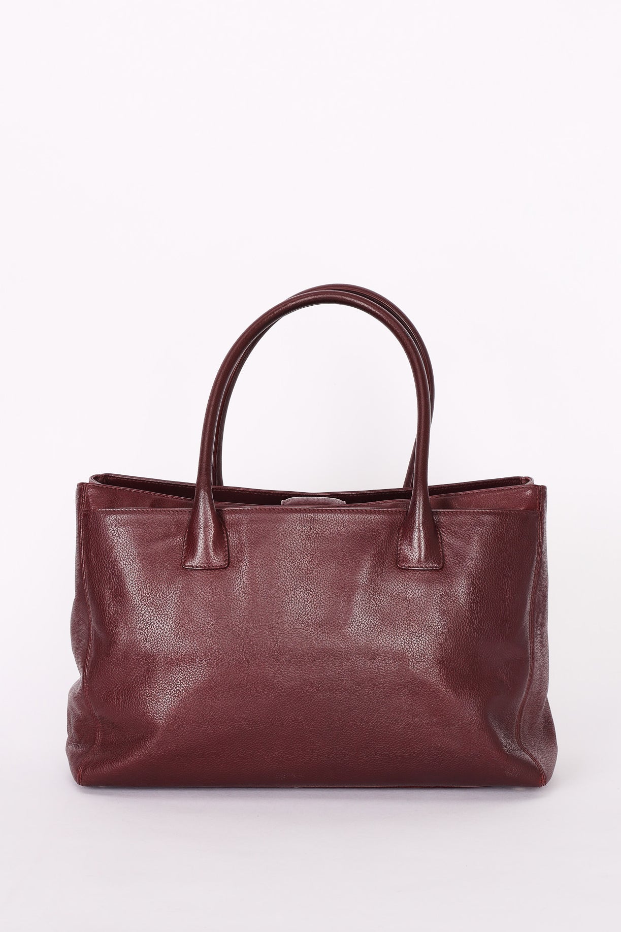 Chanel Medium Cerf Executive Tote Bordeaux Caviar SHW