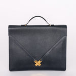 Hermès Kelly Cross Briefcase (color + leather) GHW