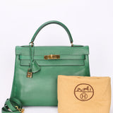 Hermès Kelly 32 (color + leather) GHW