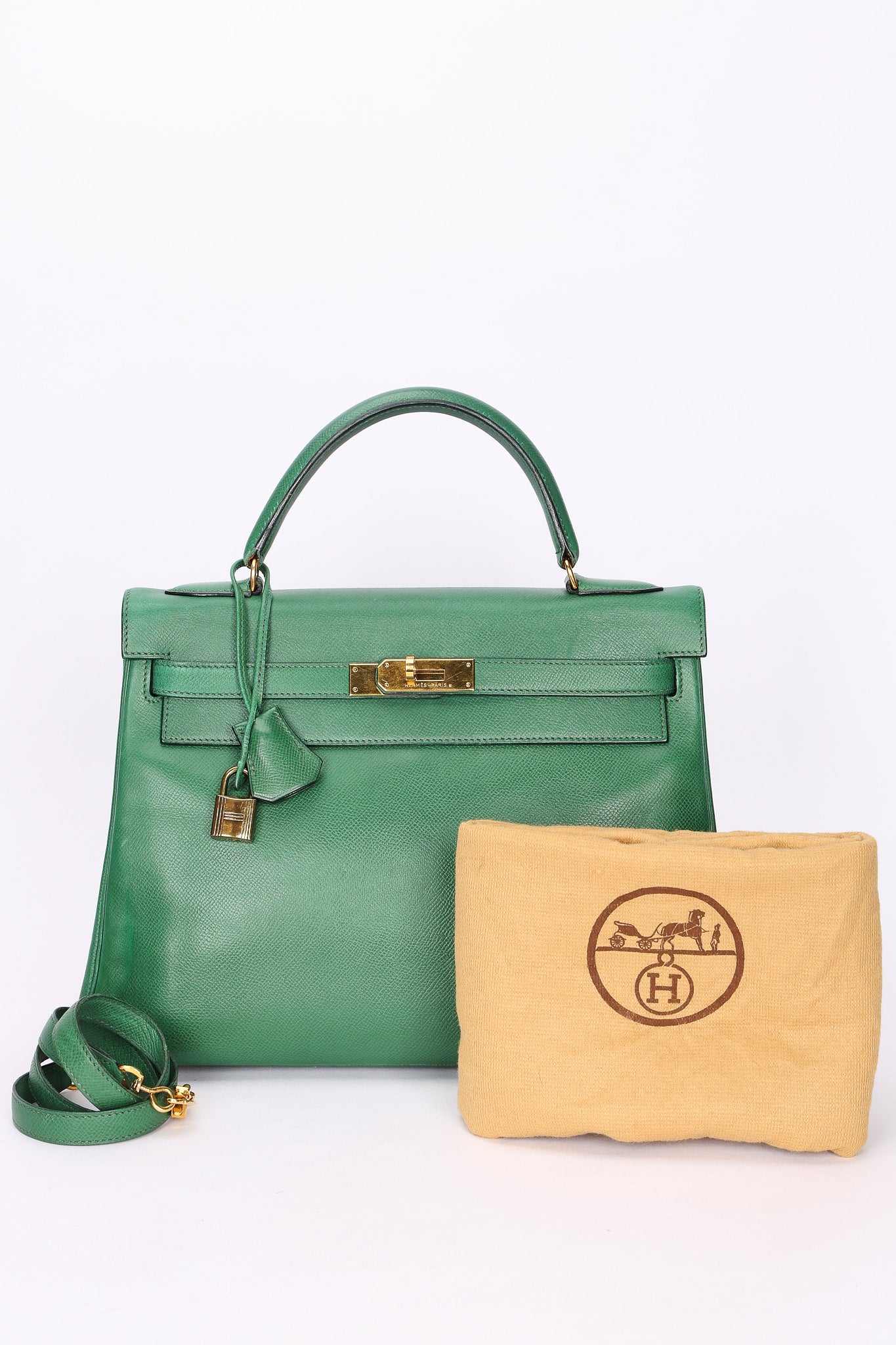 Hermès Kelly 32 (color + leather) GHW