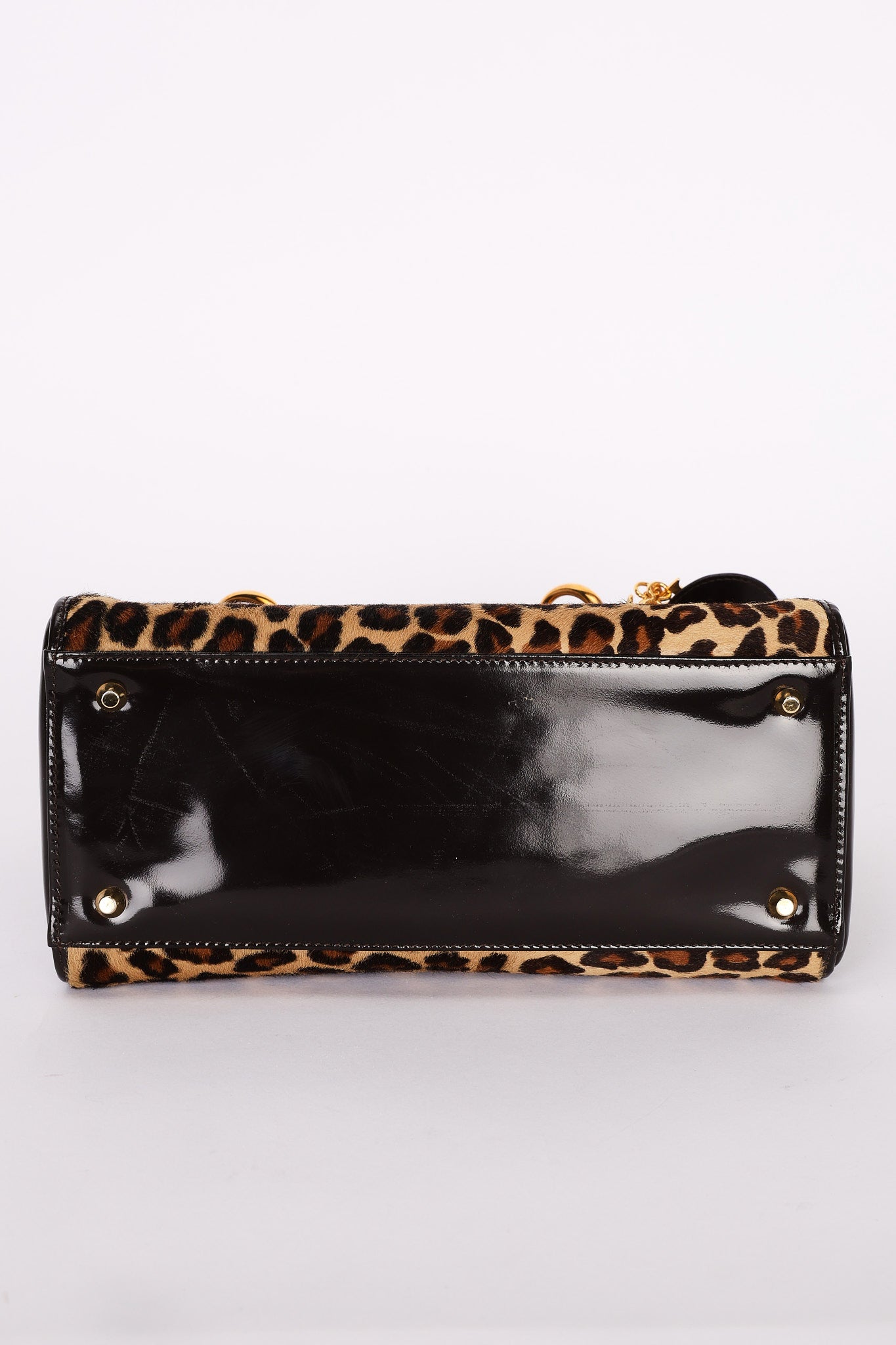 Dior Medium Leopard Print Ponyhair Lady