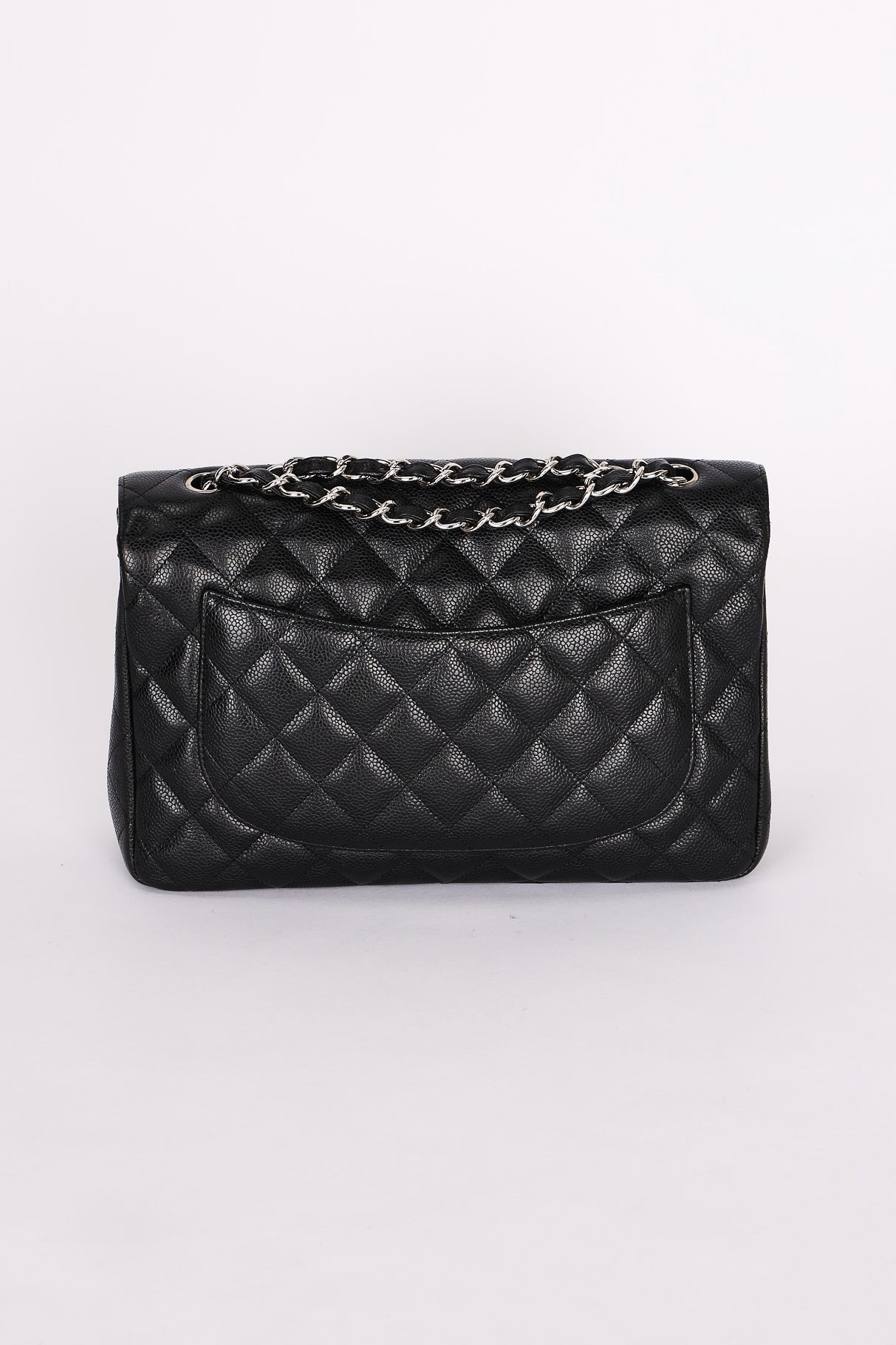 Chanel Jumbo Classic Single Flap Black Caviar SHW