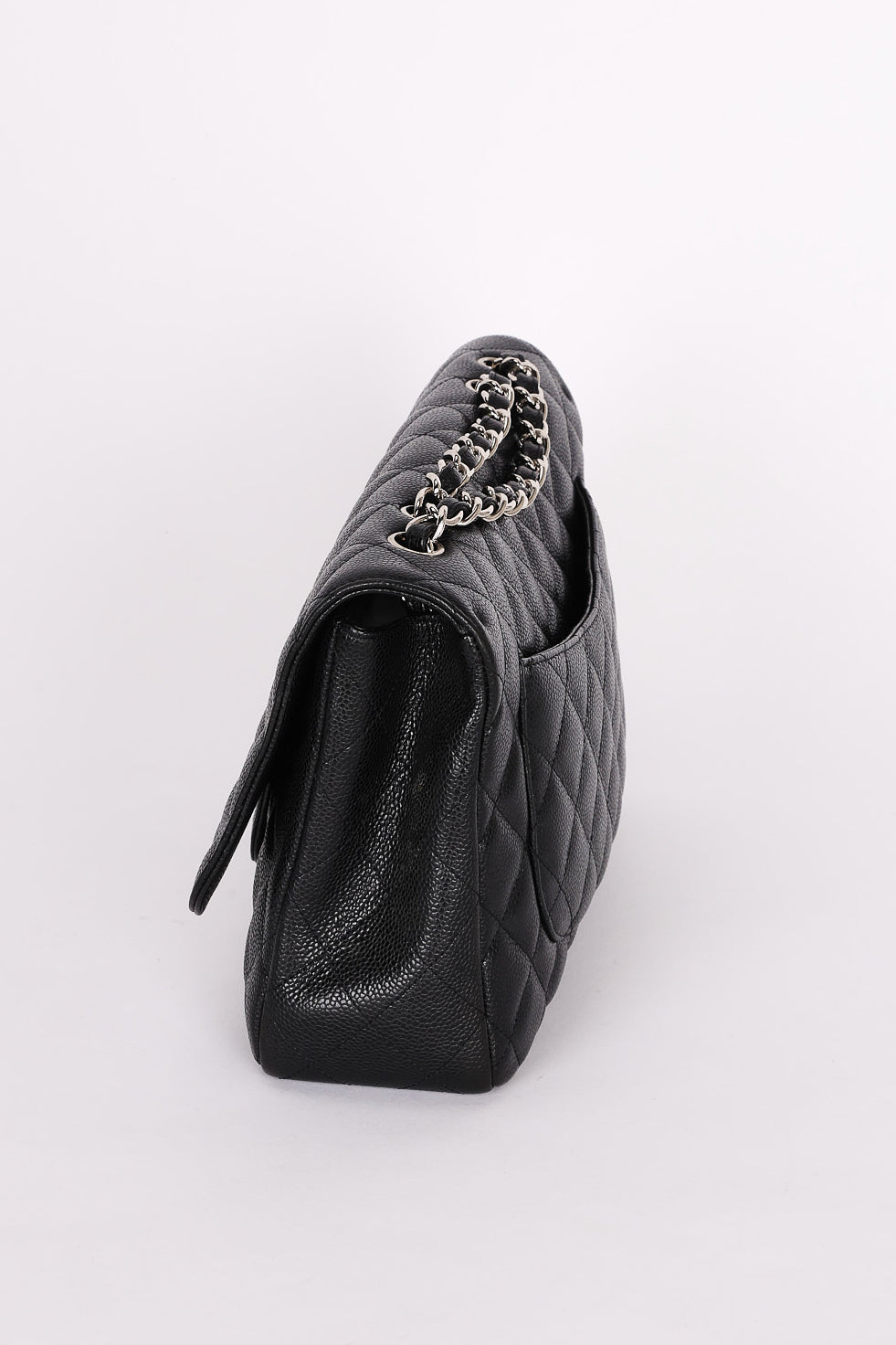 Chanel Jumbo Classic Single Flap Black Caviar SHW