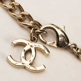 Chanel 2024 Cuban Link Crystal CC Necklace