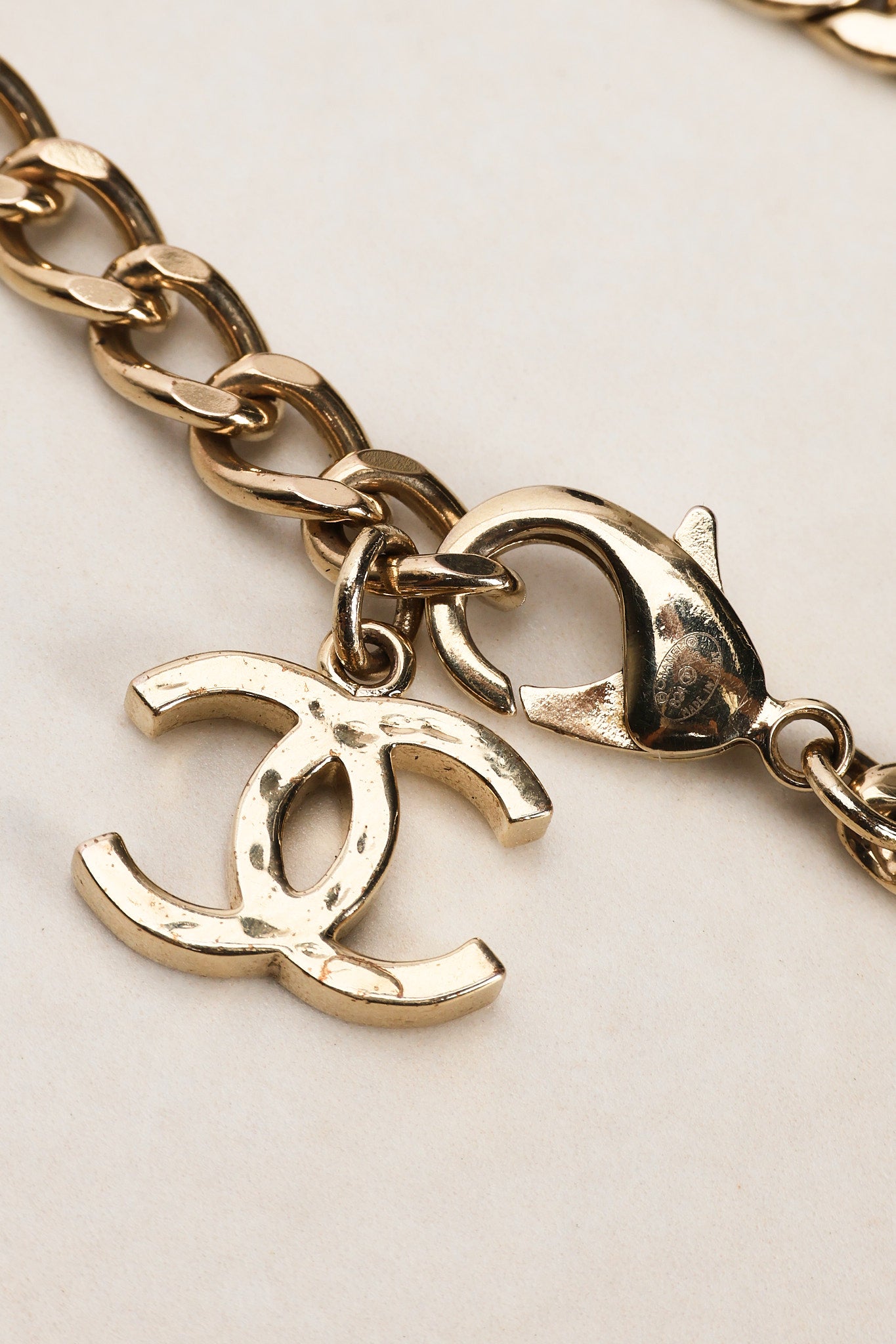 Chanel 2024 Cuban Link Crystal CC Necklace